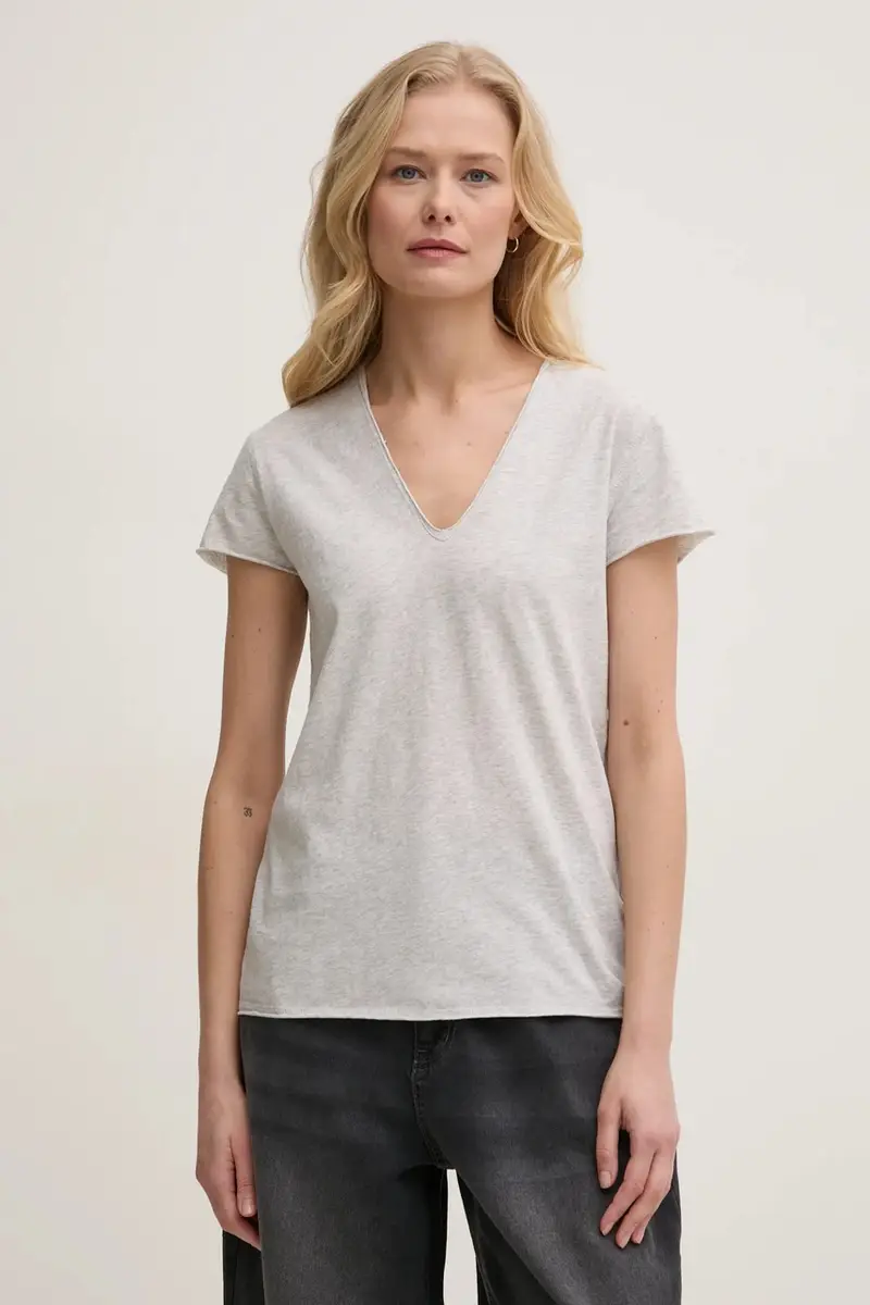 Zadig & Voltaire T-shirt Donna Grigio 3324756 miniatura 3