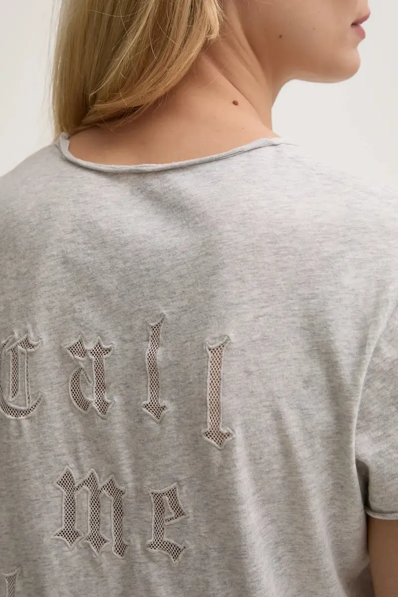 Zadig & Voltaire T-shirt Donna Grigio 3324756 miniatura 5