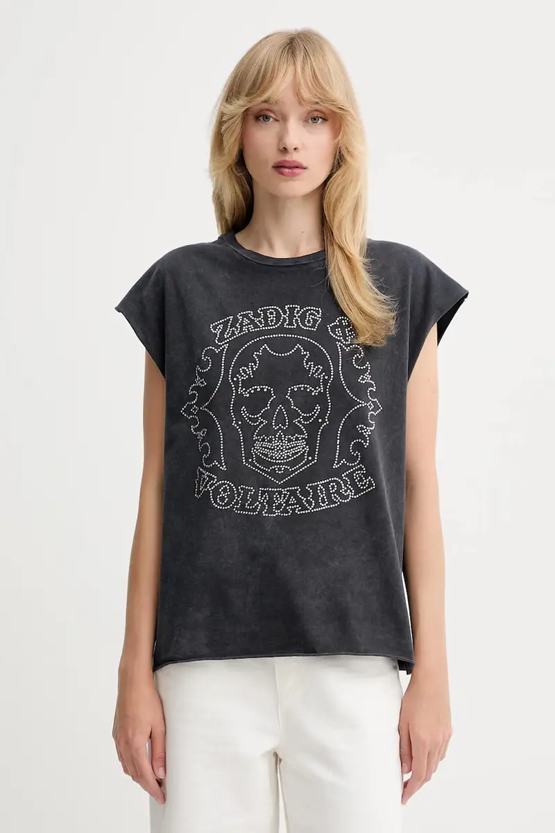 Zadig & Voltaire T-shirt Donna Grigio 3770130