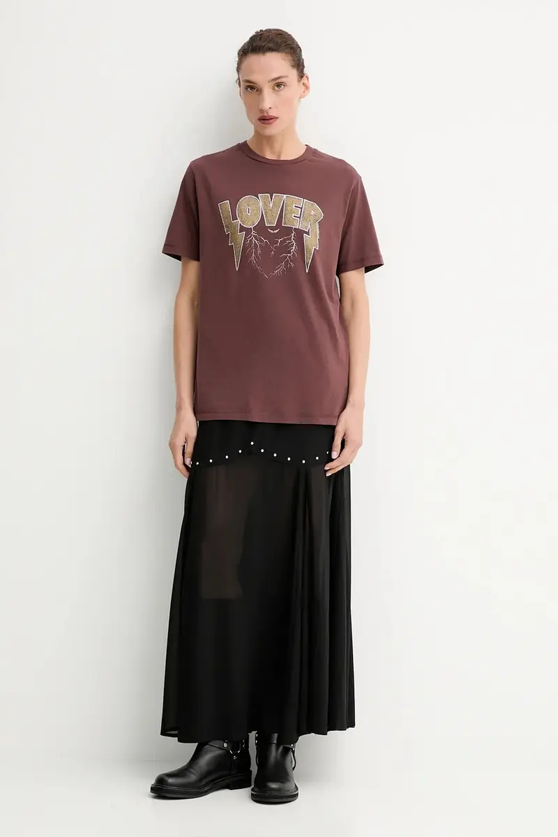 Zadig & Voltaire T-shirt Donna Marrone 3771741 miniatura 2
