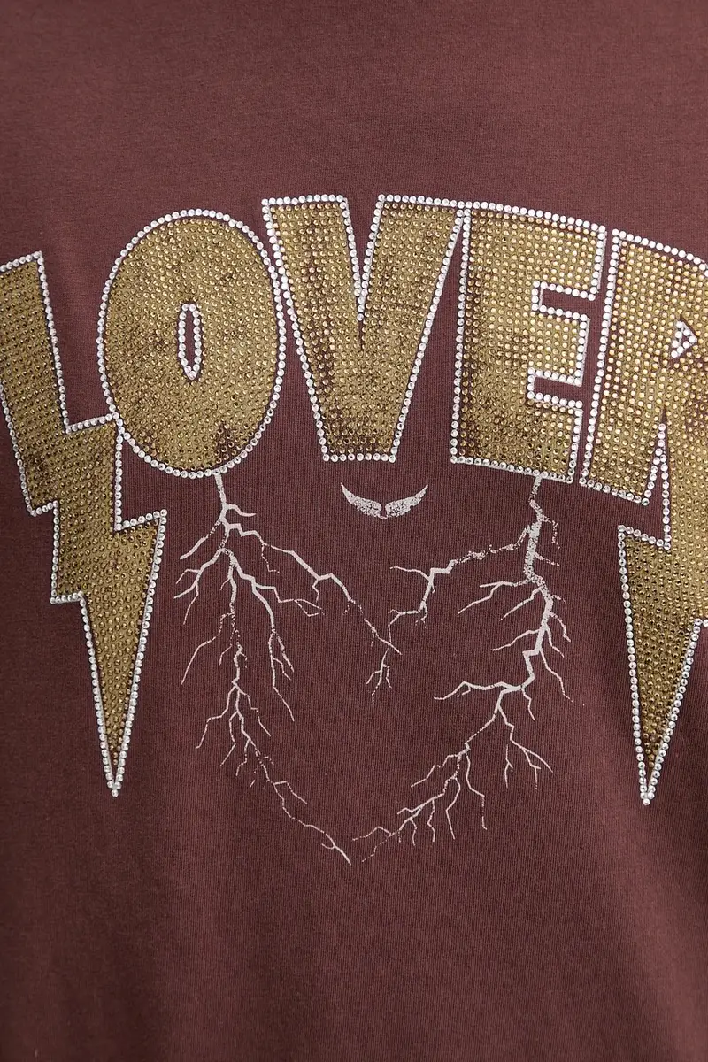 Zadig & Voltaire T-shirt Donna Marrone 3771741 miniatura 5