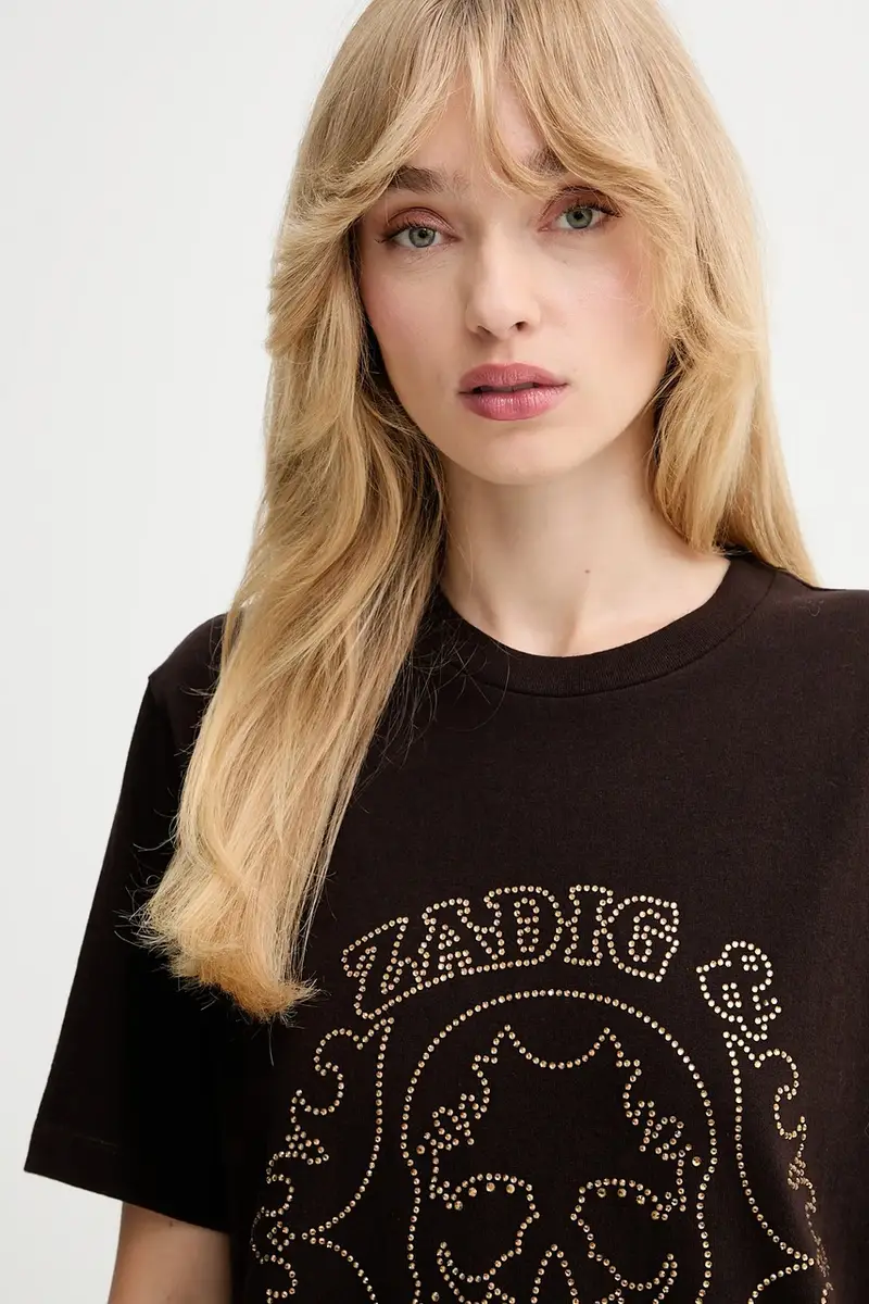 Zadig & Voltaire T-shirt Donna Marrone 3771612 miniatura 4