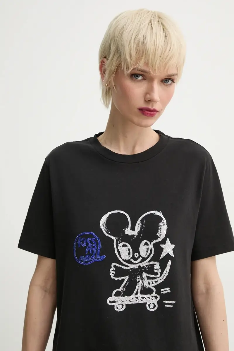 Zadig & Voltaire T-shirt Donna Nero 3775482 miniatura 4