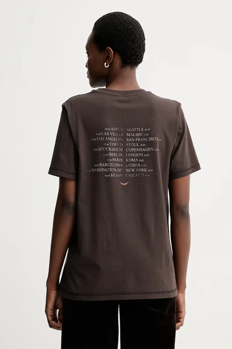 Zadig & Voltaire T-shirt Marrone 4148975 miniatura 3