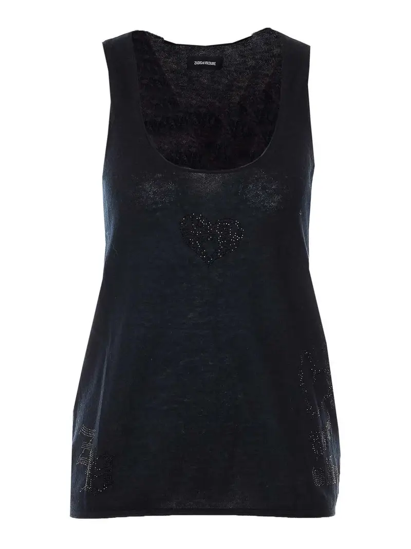 Top di Lee Strass Nero