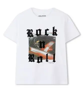 unisex per bambino X60486 Maglietta bianca a maniche corte (4Años= 102cm), Bianco, Casual, Manica corta, Cotone biologico