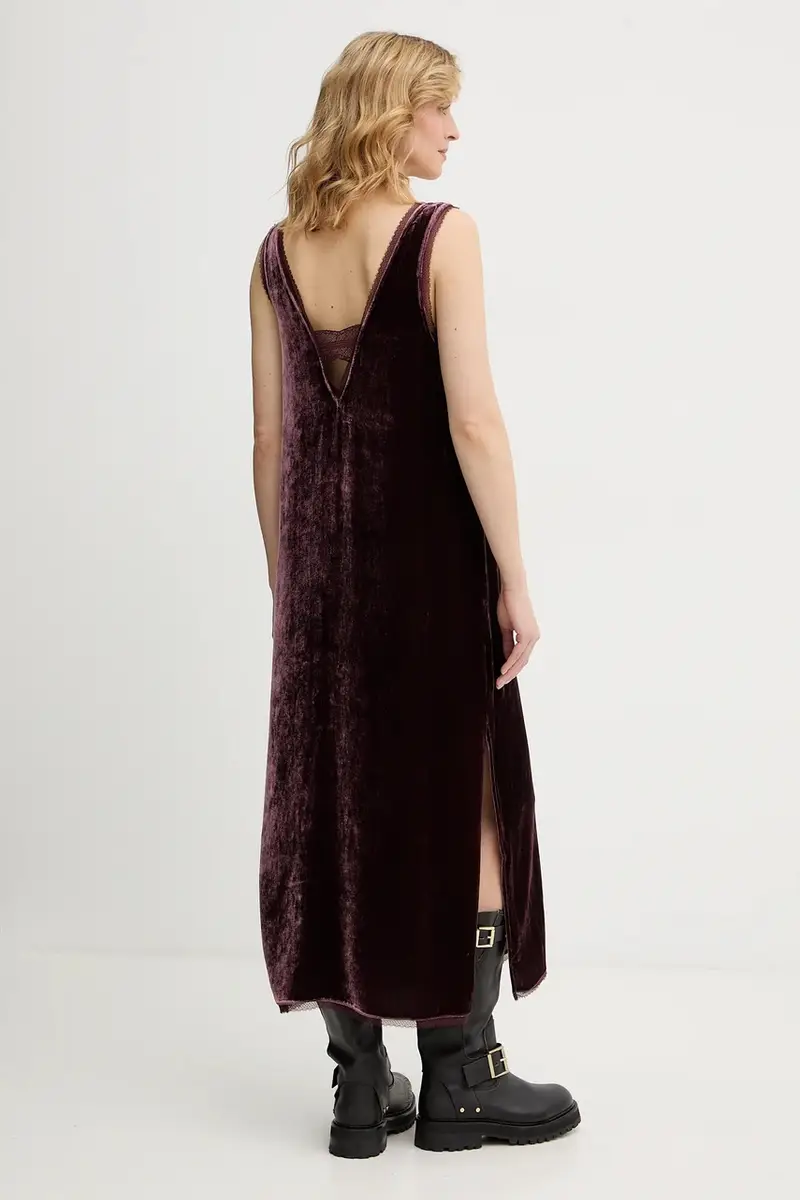 vestito in velluto Granata miniatura 3