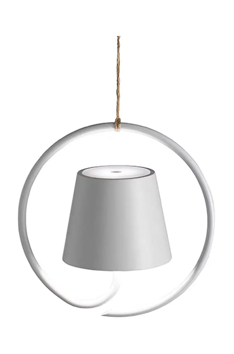 lampada a sospensione a led senza fili Poldina Bianco