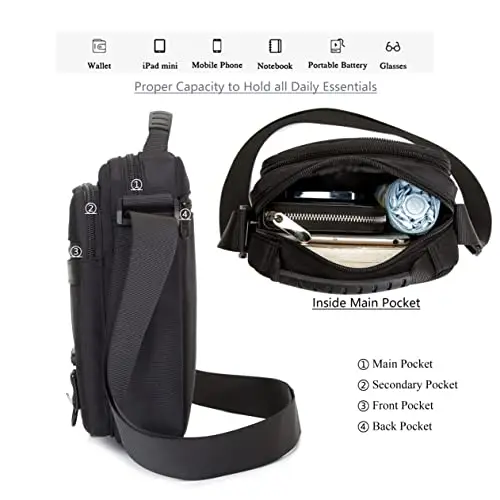 ZAICCI Borsello Uomo Grigio 3164611 miniatura 3