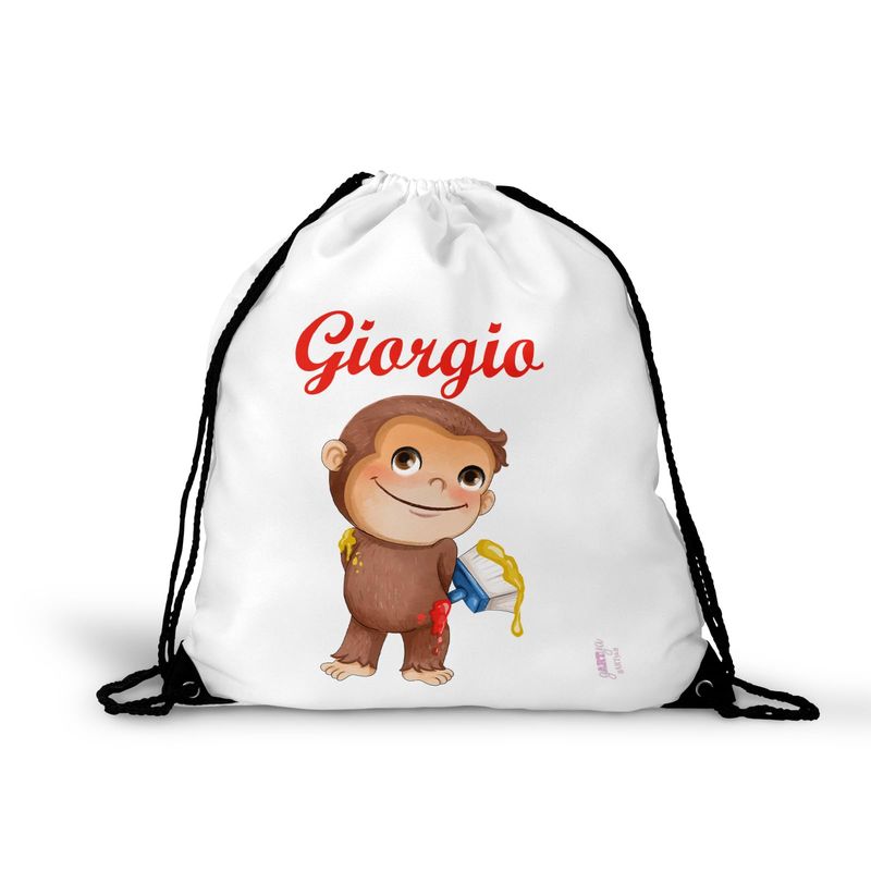 GIOCANDLES Zainetto George la scimmia personalizzato