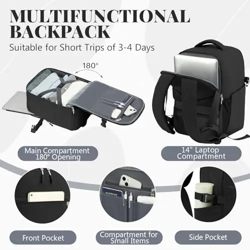 Hayayu Zaino da viaggio Verde 2714204 miniatura 3