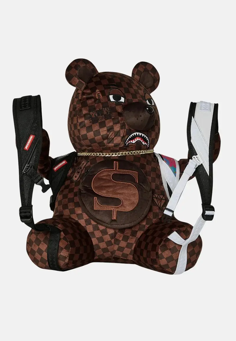 Zaino BACKPACK BEAR WEARING marrone per uomo e donna miniatura 3
