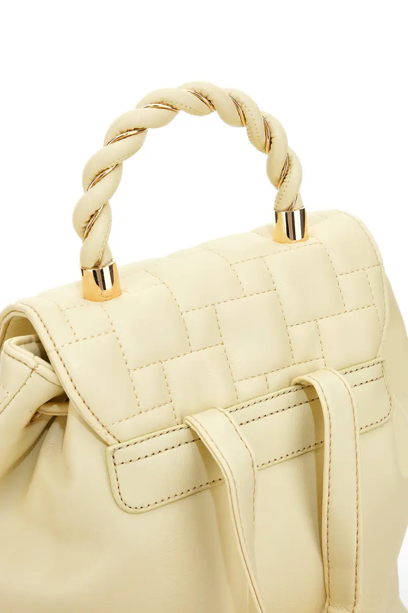 Zaino Beige Con dettagli Dorati Lancetti 24S-105-2 miniatura 3