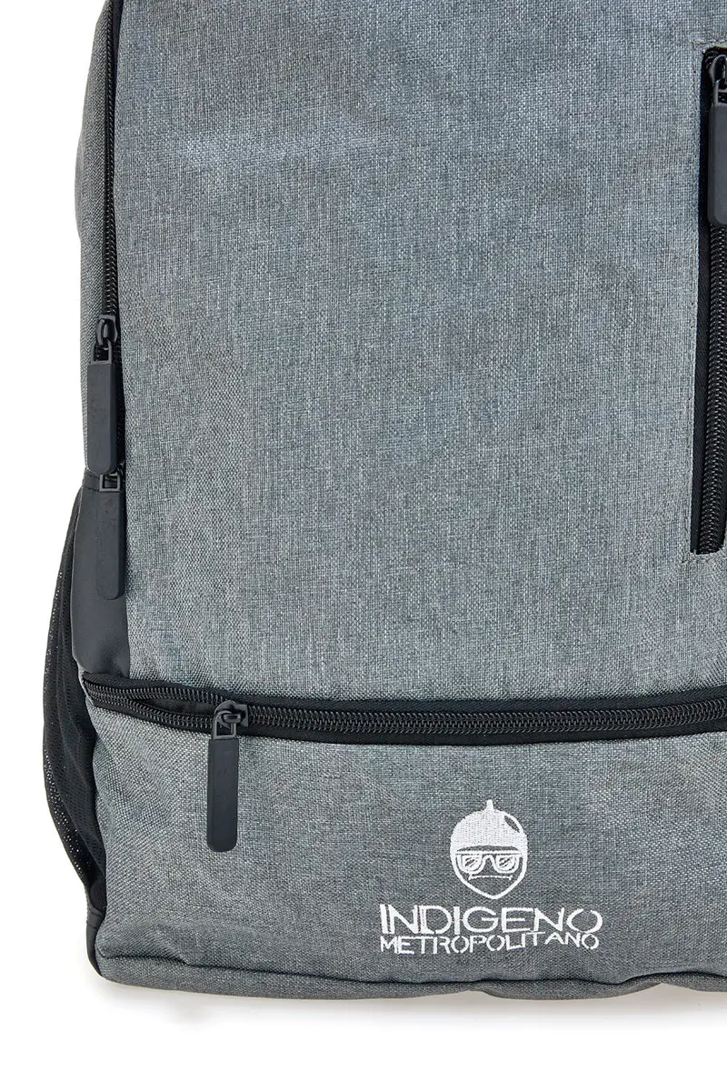 Zaino con Porta PC Grigio Indigeno Metropolitano 21105 miniatura 3