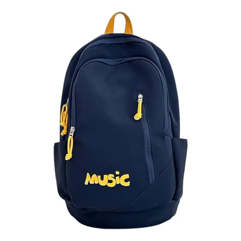 Zaino di grande capacità per adolescenti, ragazze e ragazzi, con scomparto per laptop, zaino unisex per scuole medie/superiori, università e viaggi (blu, taglia unica) miniatura 2