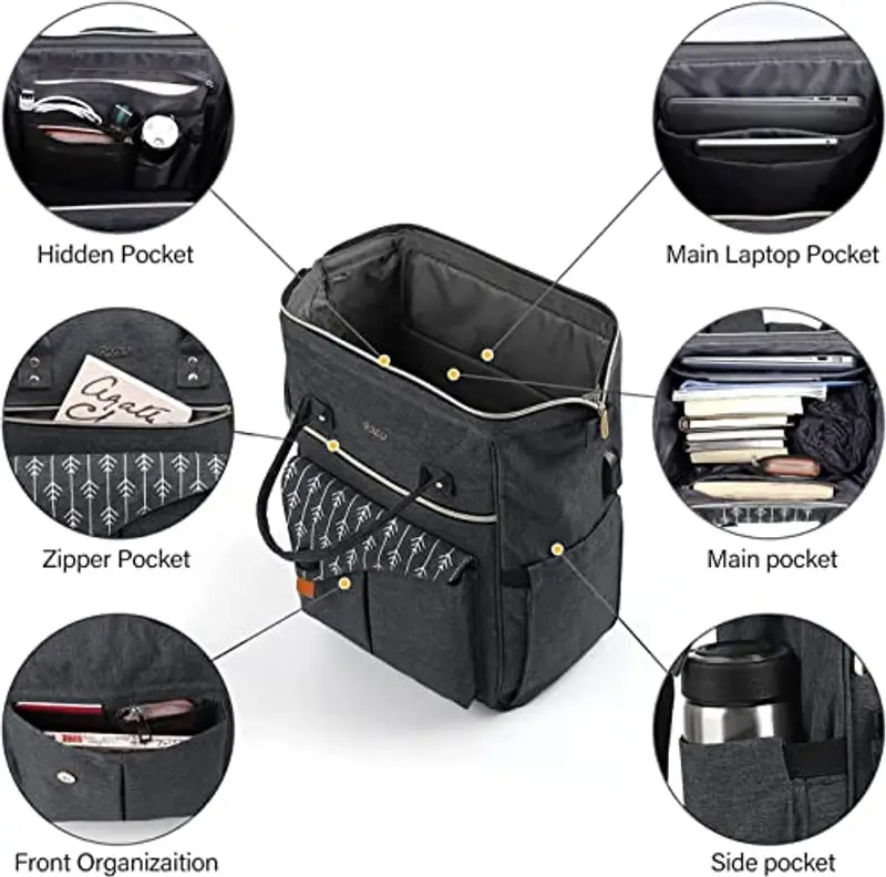 RJEU Zaino scuola Donna Nero 1914670 miniatura 2