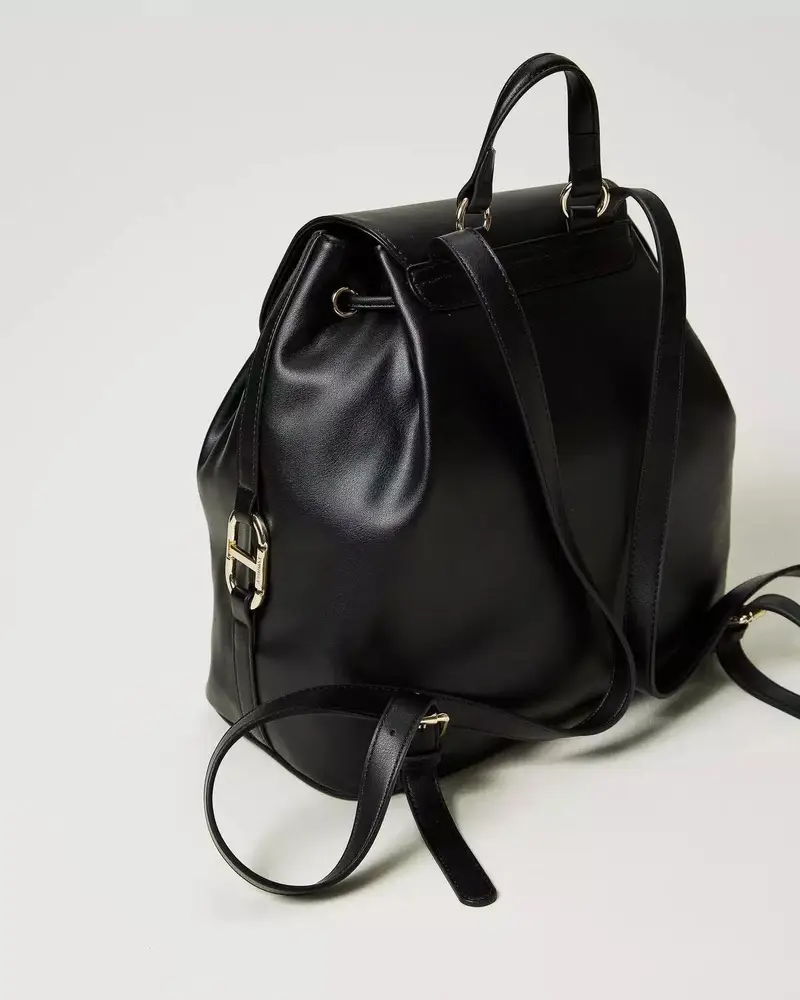 Zaino fibbia Oval T Nero miniatura 3