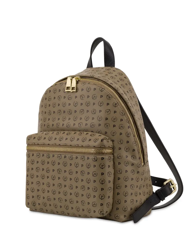 Zaino Heritage Soft Touch TAUPE/NERO, one_size, Pollini miniatura 2