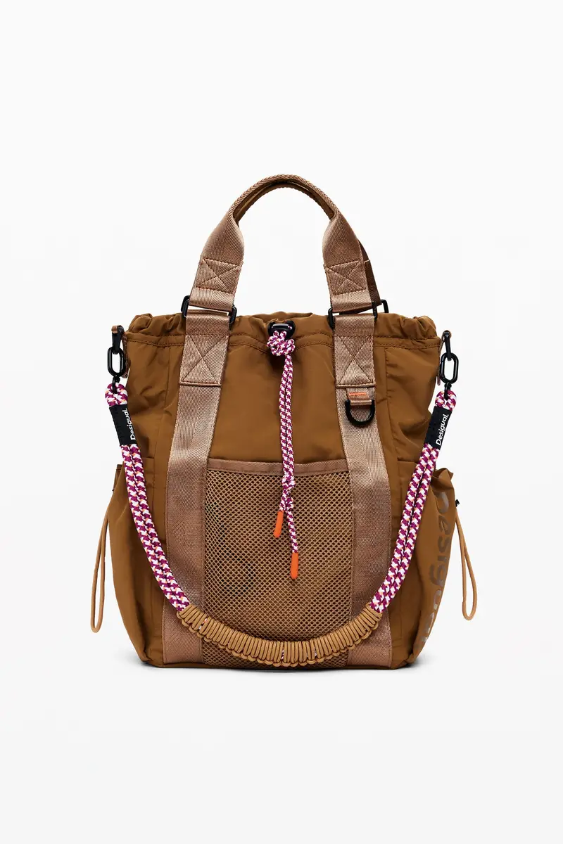 Zaino multi-posizione con cordoncini