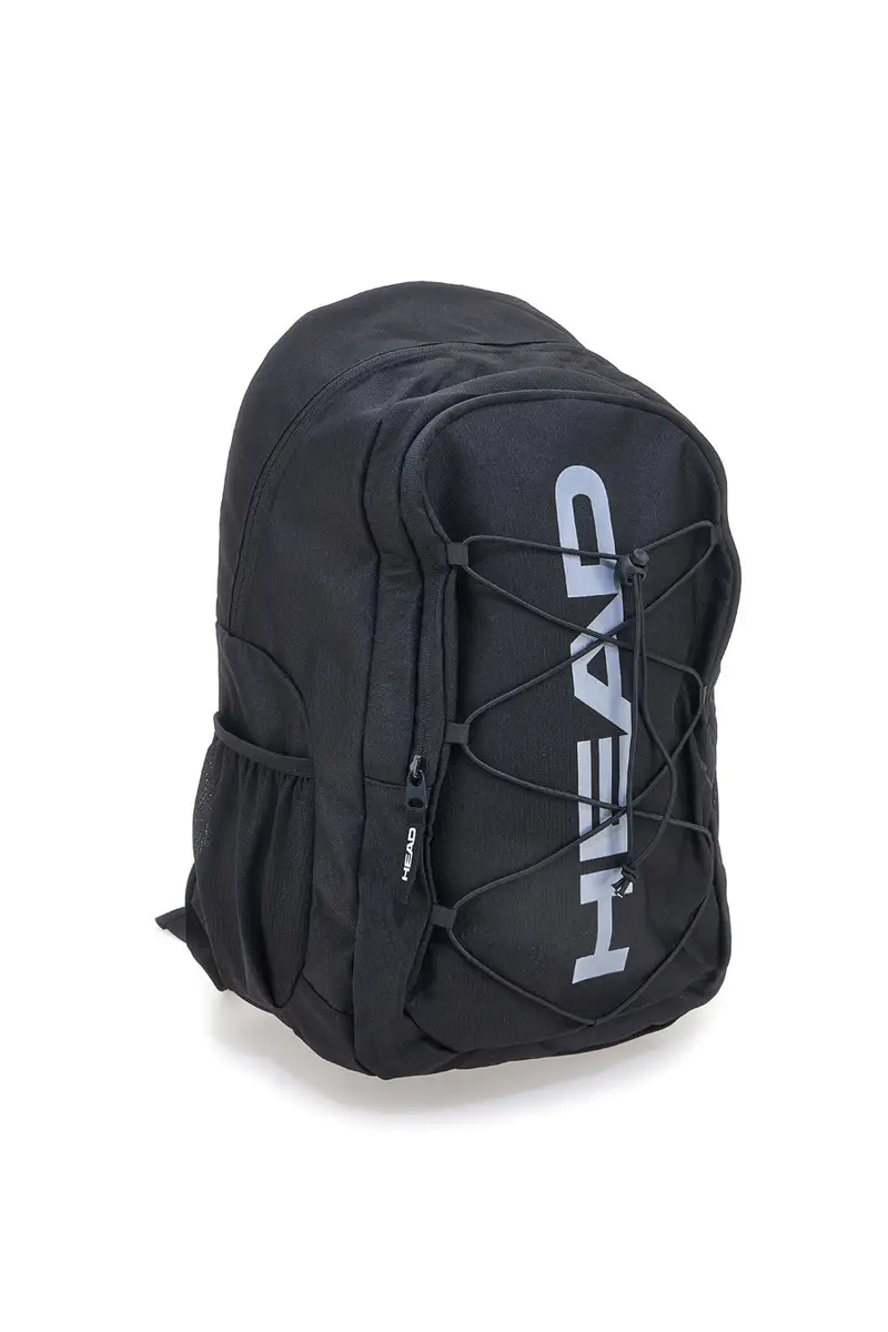 Zaino nero con logo frontale e spallacci imbottiti HEAD HBK048 miniatura 3