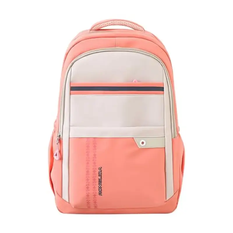 Zaino per la scuola per bambini e bambine, grande capacità, per studenti elementari e ragazzi (rosa, taglia unica)