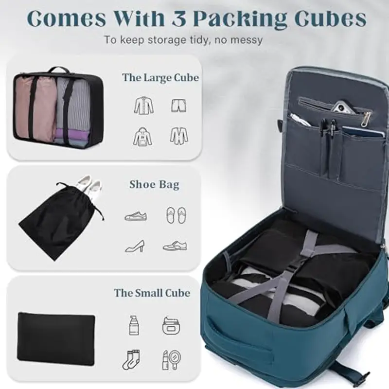 Lossga Zaino da viaggio Blu 786282 miniatura 3