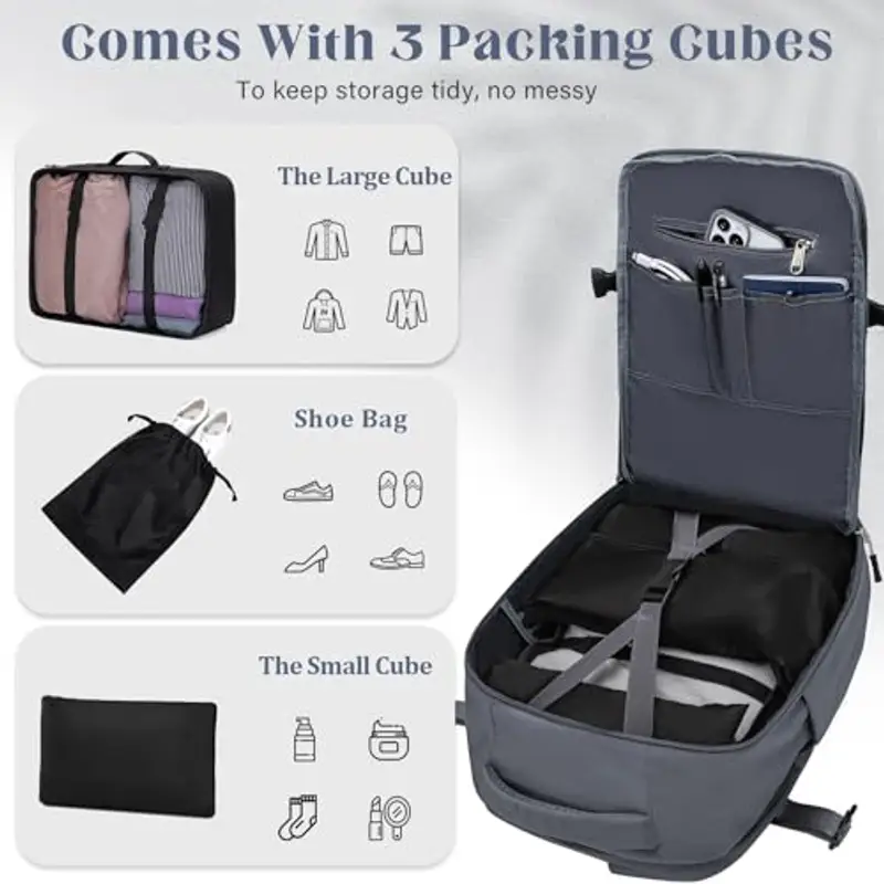 Lossga Zaino da viaggio Grigio 1918228 miniatura 3