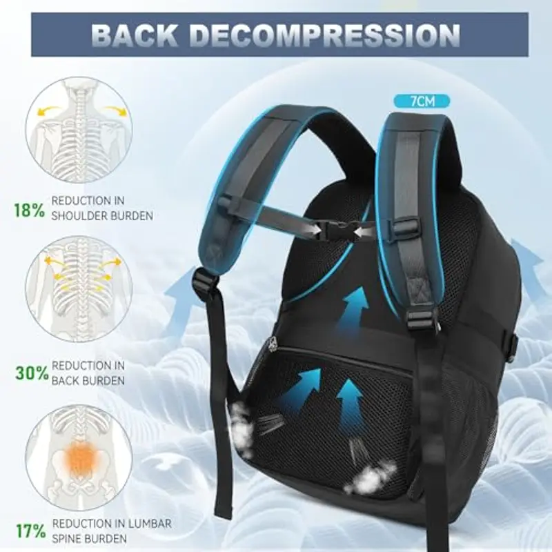 Lossga Zaino da viaggio Uomo Nero 786252 miniatura 3