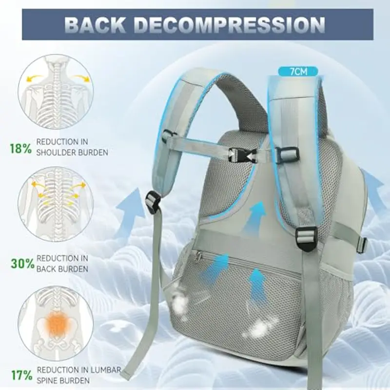 Lossga Zaino da viaggio Uomo Grigio 1917730 miniatura 3