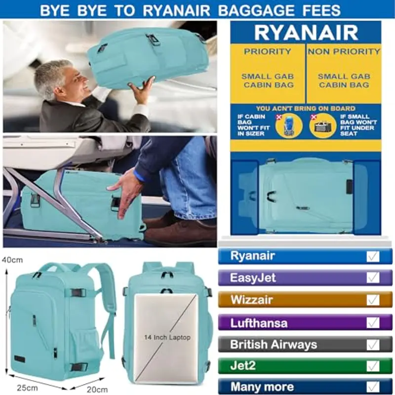 WENIG Zaino da viaggio Donna Verde 1598870 miniatura 2