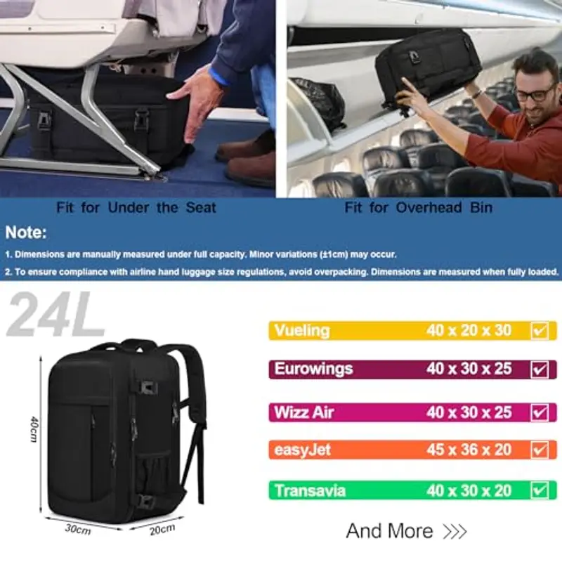 LIGSAN Zaino da viaggio Uomo Nero 2098346 miniatura 2