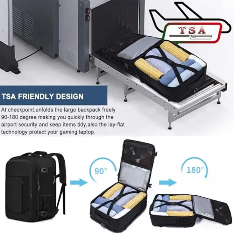 LIGSAN Zaino da viaggio Uomo Nero 2098346 miniatura 3