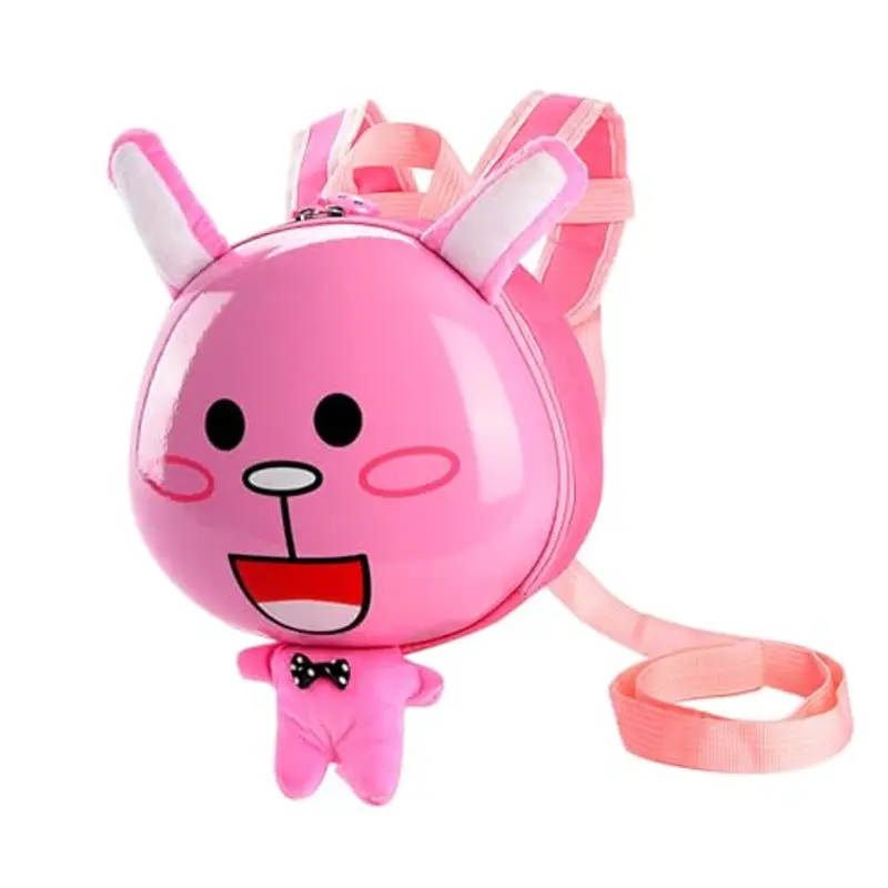 Zaino rigido per bambini, grazioso zaino per asilo nido per ragazzi e ragazze, borsa leggera per scuola materna e viaggio, rosa chiaro, Taglia unica