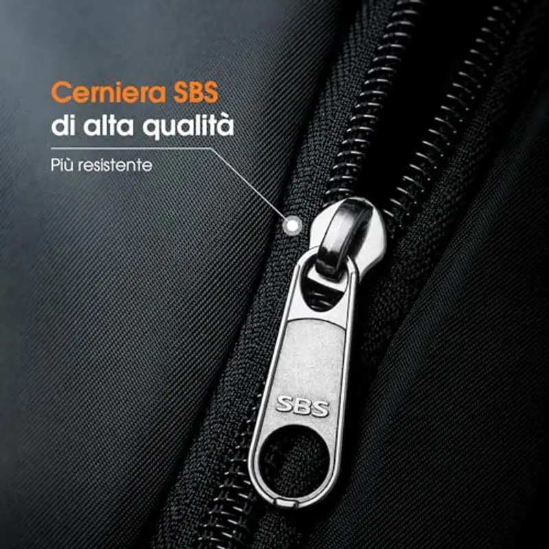 Zaino Ryanair 40x20x25 Zaino da Vaggio bagaglio a mano ryanair 12 Tasche zaino sottovuoto viaggio con Borsa Scarpe Separata per Donne e Uomini Bagaglio a mano, 20L (Nero, 40x20x25) miniatura 3