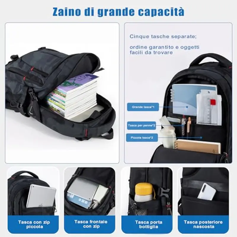 FRONET Zaino scuola Ragazzo 2109440 miniatura 3