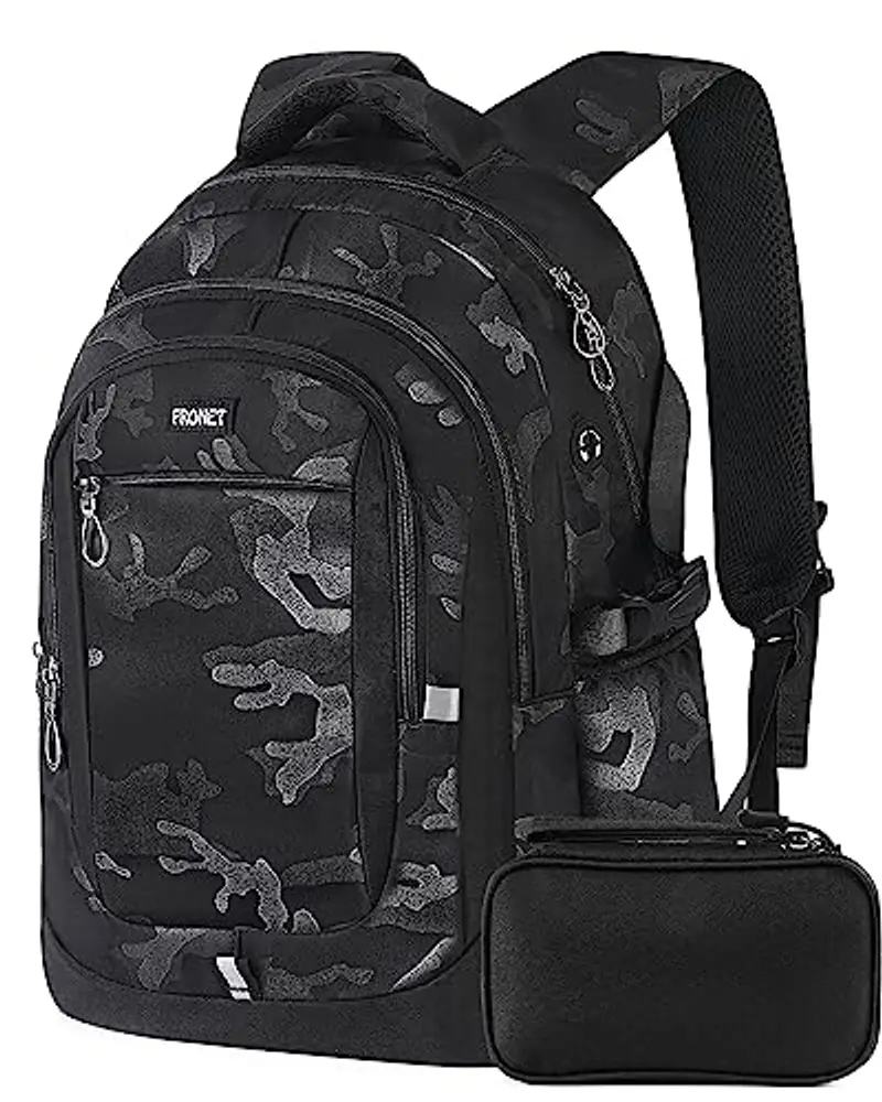 FRONET Zaino scuola Ragazzo Nero 2109445