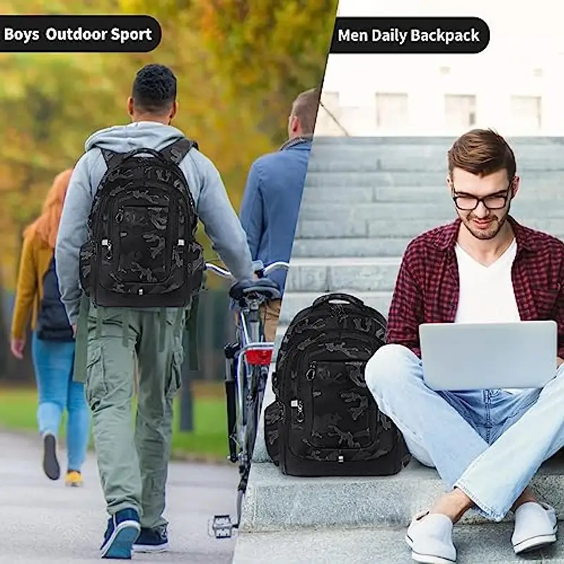 FRONET Zaino scuola Ragazzo Nero 2109445 miniatura 2