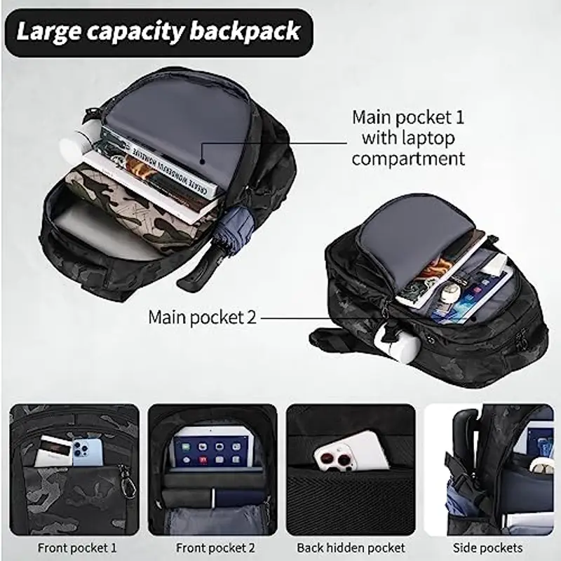 FRONET Zaino scuola Ragazzo Nero 2109445 miniatura 3