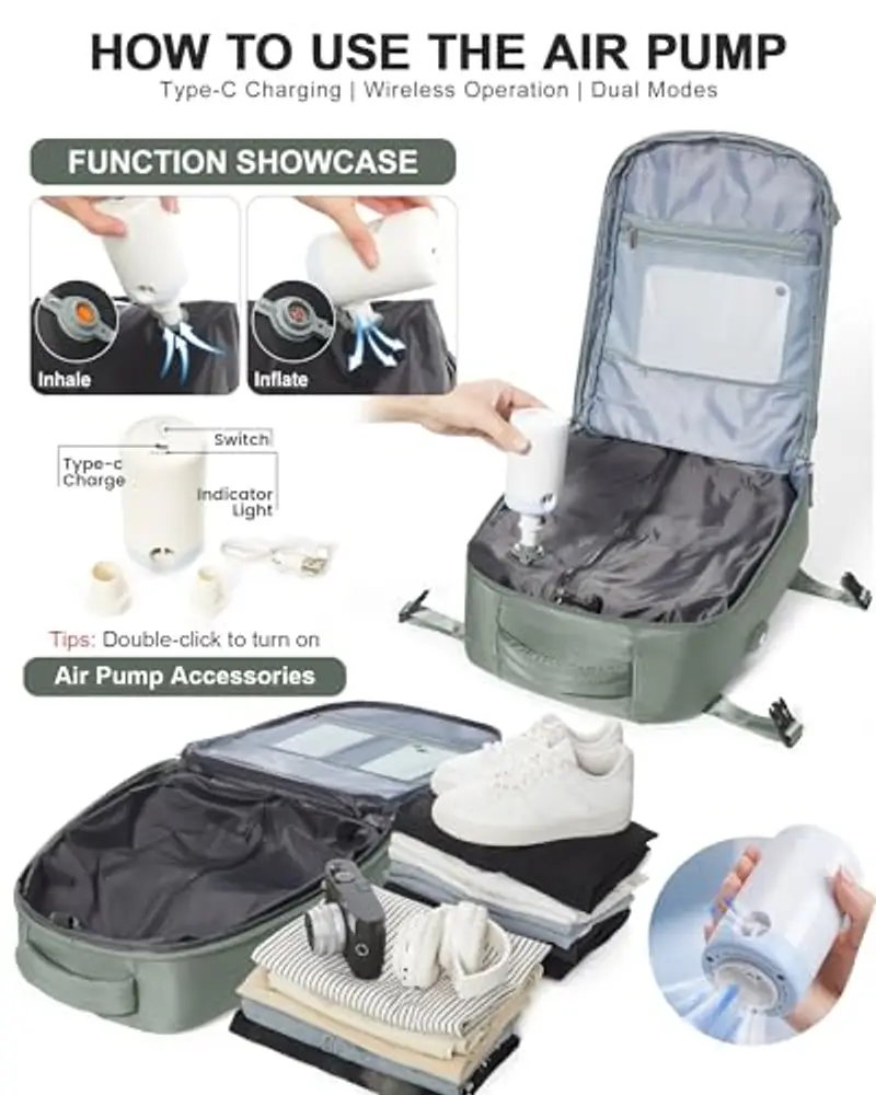 Livbote Zaino da viaggio Uomo Verde 2109447 miniatura 2