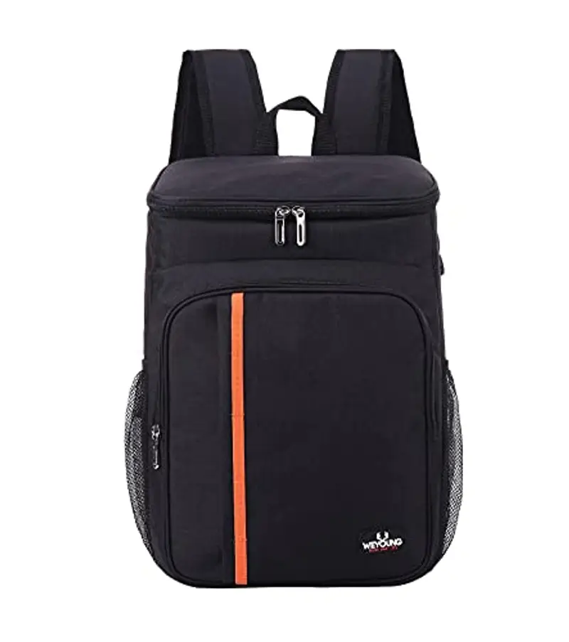 Zaino Termico Frigo 22L, Borsa Termica Porta Pranzo, Borsa Frigo Isoterma Impermeabile O cibi e Bevande Refrigerati per Picnic Escursionismo Campeggio Barbecue Campeggio Eventi Sportivi(Nero) miniatura 2