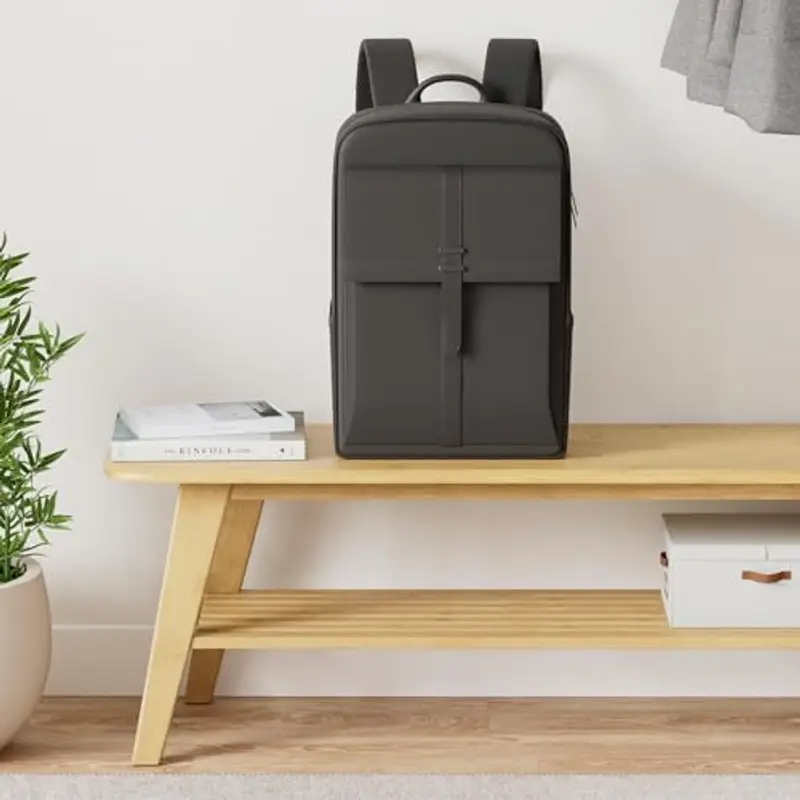 Zaino Uomo per Lavoro, Zaino Computer Portatile, Impermeabile Uomo Donna per Computer PC Portatile Disponibile in 2 miniatura 2