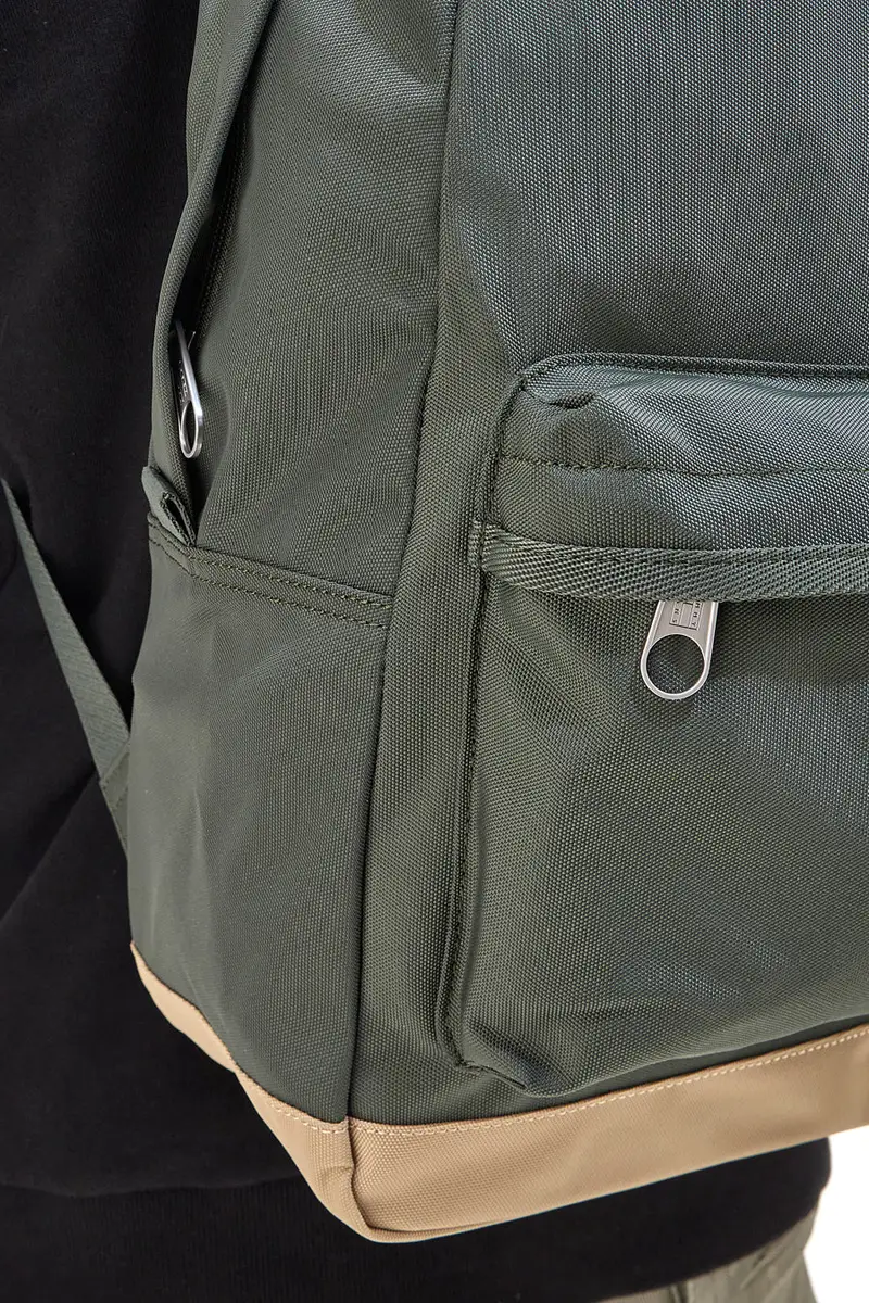 Zaino Verde con Tasca Frontale e Rete Interna TOMMY DAILY DOME miniatura 3