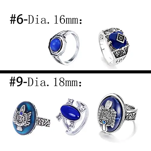 Zaky The Vampire Jewelry - Collana con anello e medaglione, set vampiro, Elena Gilbert, con apertura a medaglione miniatura 2