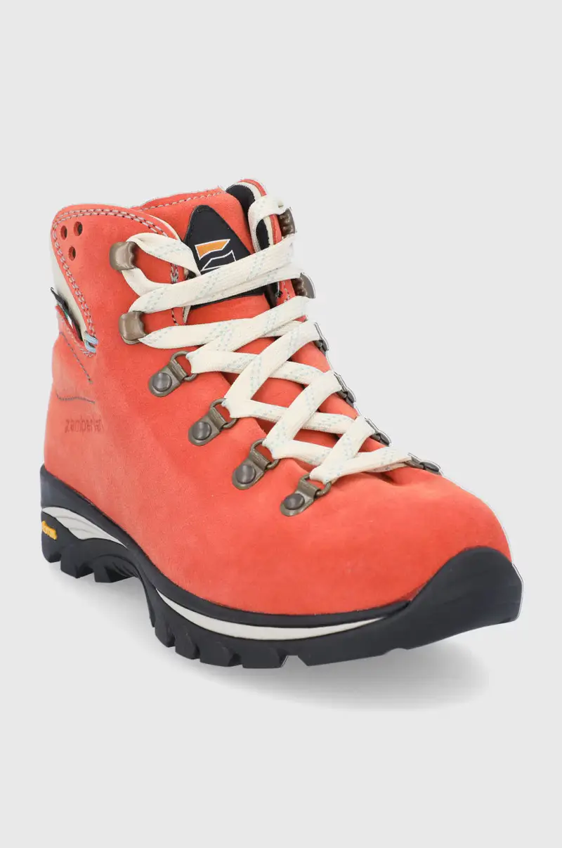 scarpe in camoscio donna Arancione miniatura 2