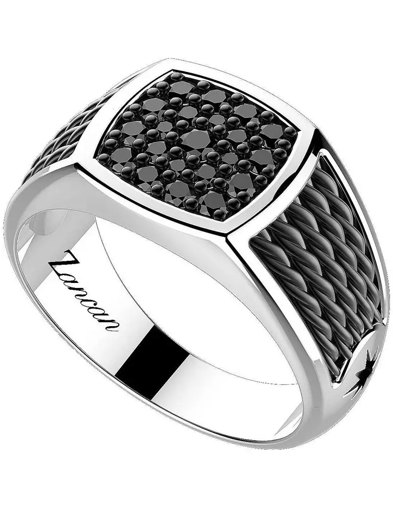 Anello ZANCAN Uomo in argento 925 EXA165 Misura 22