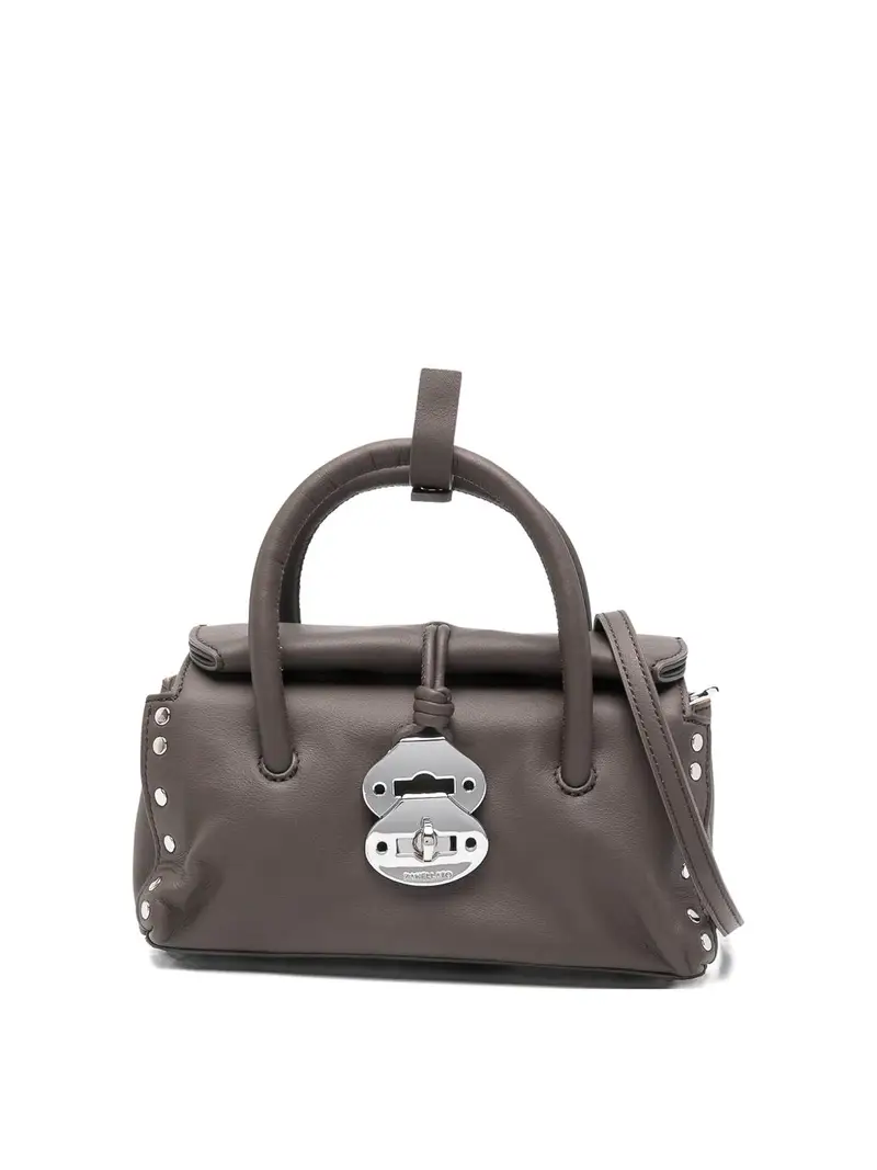 Borsa a mano Dotta Saeta in pelle da bambino Marrone