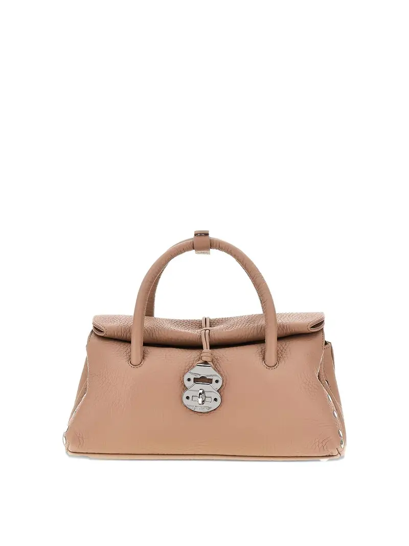 Borsa a mano piccola in pelle Dotta Centauro Marrone