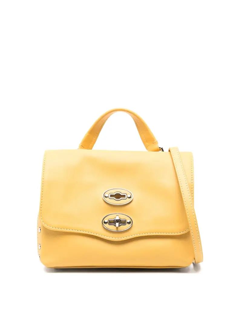 Borsa a mano Postina Saeta in pelle Giallo