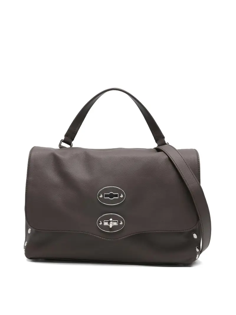 Borsa a mano Postina Saeta piccola in pelle Marrone