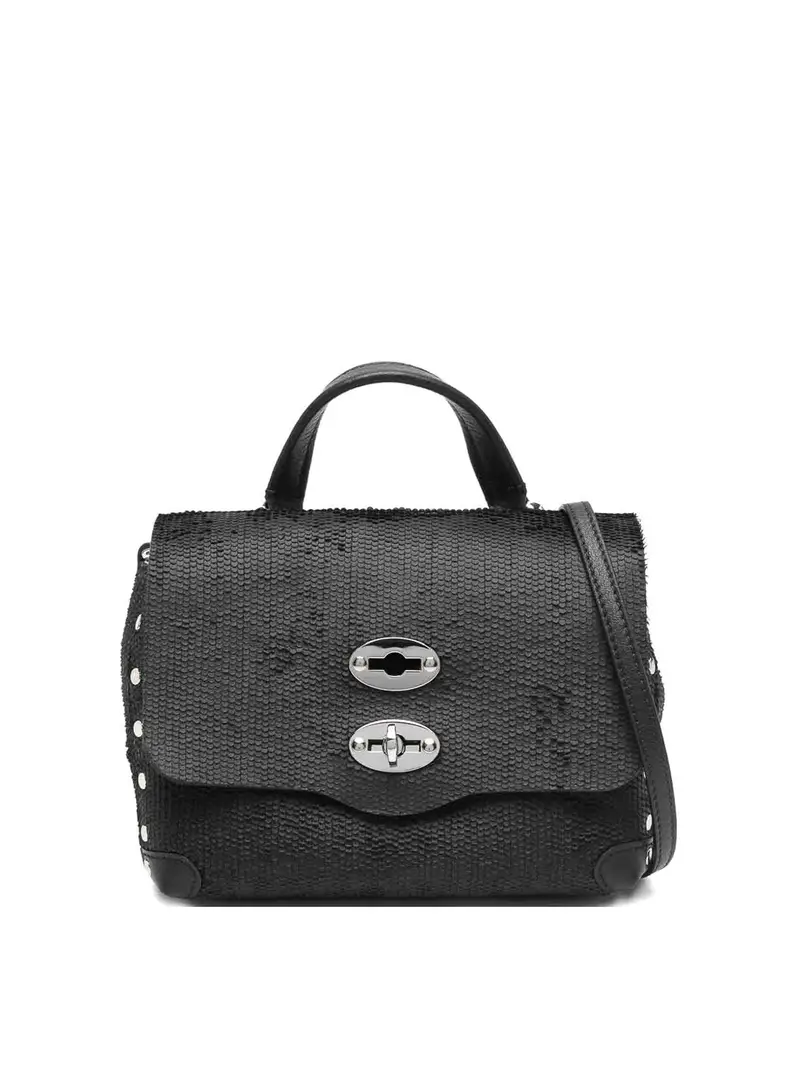 Borsa Postina Cbi in pelle per bambini Nero